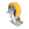 Vestil Polyurethane Swivel With Brake Caster 6 In. Diameter x 2 In. Width 1212 lb Orange/Silver CST-VE-6X2PUA-SWB - alternate 7